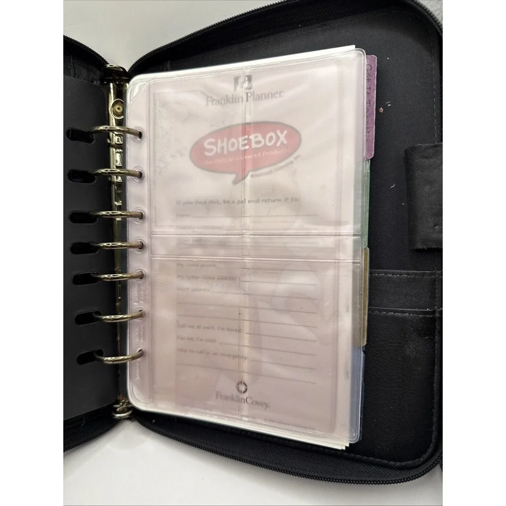 Franklin Quest Planner Binder Genuine Leather 10